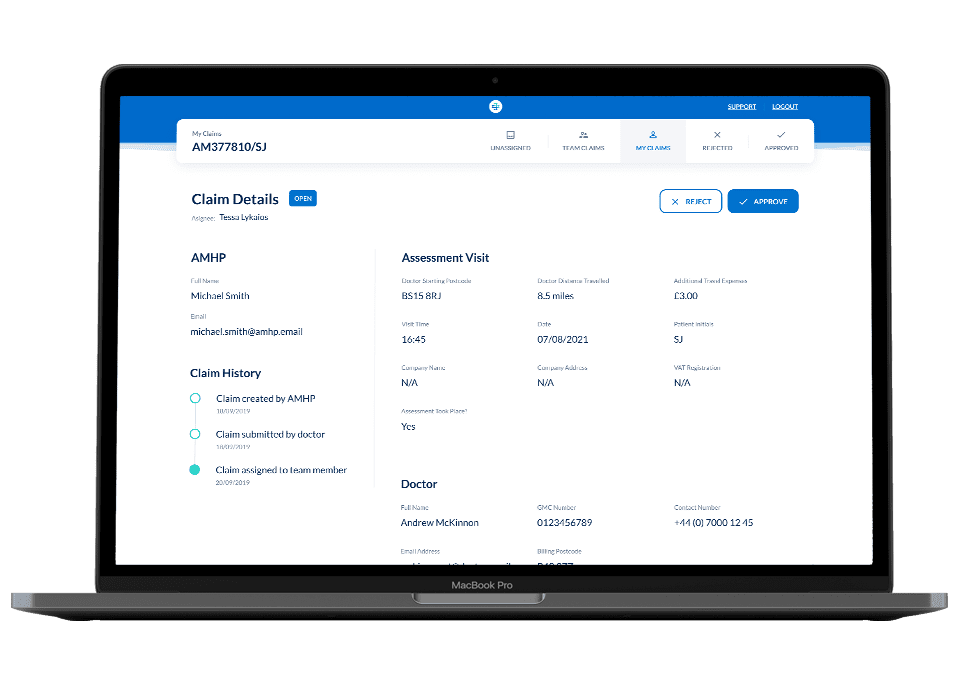 Payments-Laptop for Claim Payments for CCG